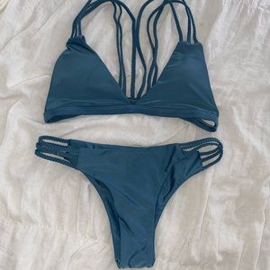 Teal Braided Bikini